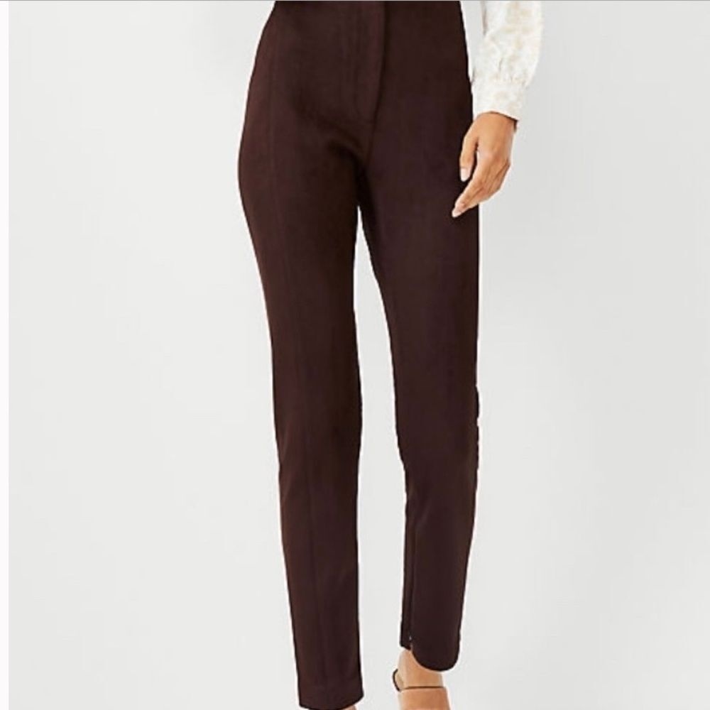 Ann Taylor High Waist Petite Audrey Brown Pant NWOT size 16 Petite